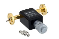 WR-15 波导移相器，0至180度，50 GHz ~75 GHz，UG-385/U圆盖法兰