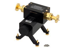 WR-22 Waveguide Direct Read Attenuator, 0 to 50 dB, From 33 GHz to 50 GHz, UG-383/U Round Cover Flange, Dial