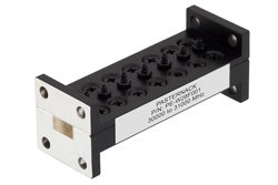 WR-28 Bandpass Waveguide Filter With Flange And a Pass Band From 30 GHz to 31 GHz