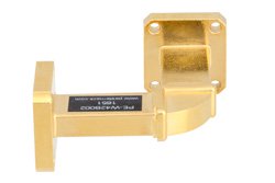 WR-42 Instrumentation Grade Waveguide H-Bend with UG-595/U Flange Operating from 18 GHz to 26.5 GHz