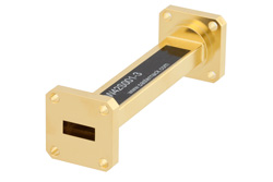WR-42 Instrumentation Grade Straight Waveguide Section 3 Inch Length with UG-595/U Flange Operating from 18 GHz to 26.5 GHz