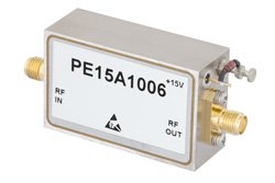 40 dB Gain, 1.1 dB NF, 15 dBm P1dB, 3.1 GHz to 3.5 GHz, Low Noise High Gain Amplifier SMA