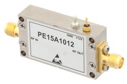 40 dB Gain, 31.5 dBm IP3, 0.8 dB NF, 17 dBm P1dB, 10 MHz to 1 GHz, Low Noise High Gain Amplifier SMA