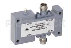5.5 dB NF, 10 dBm P1dB, 18 GHz to 40 GHz, Low Noise Broadband Amplifier, 18 dB Gain, 2.4mm