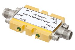 2.9 dB NF, 11 dBm P1dB, 29 GHz to 36 GHz, Low Noise Broadband Amplifier, 20 dB Gain, 2.92mm