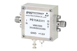 26 dBm IP3, 5 dB NF, 13 dBm P1dB, 0.1 MHz to 10 GHz, Low Noise Broadband Amplifier, 32.5 dB Gain, SMA