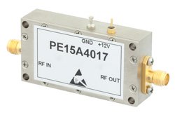 1 Watt P1dB, 30 MHz to 3 GHz, Medium Power GaAs Amplifier, SMA Input, SMA Output, 27 dB Gain, 39 dBm IP3