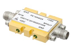 24 dBm P1dB, 17 GHz to 24 GHz, Medium Power Broadband Amplifier, 22 dB Gain, 2.92mm