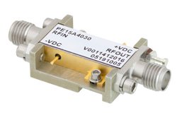 26 dBm P1dB, 2 GHz to 20 GHz, Medium Power Broadband Amplifier, 31 dB Gain, 30 dBm IP3, 3 dB NF, SMA