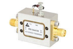 24 dBm P1dB, 500 MHz to 2 GHz, Medium Power Broadband Amplifier, 14 dB Gain, 34 dBm IP3, 2.7 dB NF, SMA