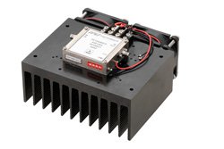 2 Watt P1dB, 2 GHz to 18 GHz, Medium Power Amplifier with Heatsink, SMA, 30 dB Gain, 40 dBm IP3