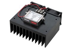 1 Watt P1dB, 2 GHz to 20 GHz, Medium Power Amplifier with Heatsink, SMA, 30 dB Gain, 38 dBm IP3