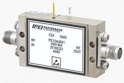 27 dBm P1dB, 6 GHz to 18 GHz, Medium Power Amplifier, SMA, 30 dB Gain, 7 dB NF