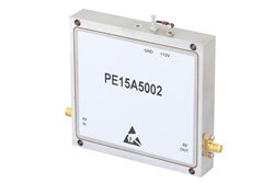 高功率高增益放大器，增益 45 dB，饱和输出功率 10瓦，3.1 GHz至3.5 GHz，噪声系数 4 dB，SMA