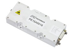 高功率高增益放大器，增益 58 dB，饱和输出功率20瓦，6.4 GHz至7.1 GHz，GaN，SMA