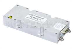 高功率高增益放大器，增益 58 dB，饱和输出功率15瓦，7.2 GHz至7.5 GHz，GaN，SMA