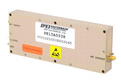 8 Watt Psat, 2 GHz to 4 GHz, High Power GaAs Amplifier, SMA Input, SMA Output, 39 dB Gain, 48 dBm IP3, Class A/AB