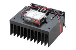 2 Watt P1dB, 6 GHz to 18 GHz, Medium Power Amplifier with Heatsink, SMA, 35 dB Gain, 40 dBm IP3