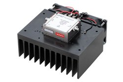 5 Watt P1dB, 6 GHz to 18 GHz, High Power Amplifier with Heatsink, SMA, 41 dB Gain, 44 dBm IP3