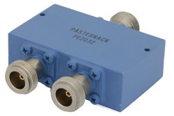 50 Ohm 2 Way N Power Divider From 500 MHz to 1,000 MHz Rated at 10 Watts