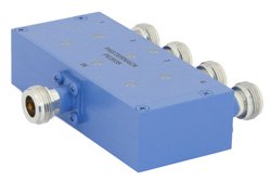 4 Way N Power Divider From 1 GHz to 2 GHz Rated at 10 Watts
