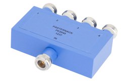 4 Way N Power Divider From 2 MHz to 500 MHz Rated at 1 Watt
