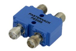90 Degree SMA Hybrid Coupler From 6 GHz to 12.4 GHz Rated to 100 Watts