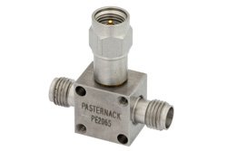 2 Way 2.92mm Resistive Power Divider From DC to 26.5 GHz Rated at 1 Watt
