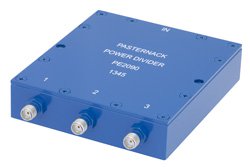 3 Way SMA Wilkinson Power Divider From 690 MHz to 2.7 GHz Rated at 10 Watts