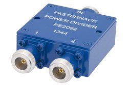 2 Way N Wilkinson Power Divider From 690 MHz to 2.7 GHz Rated at 10 Watts