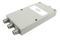 3 Way SMA Power Divider from 2 GHz to 8 GHz Rated at 30 Watts