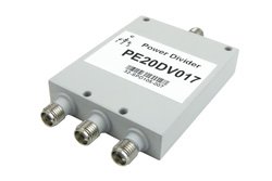 3 Way SMA Power Divider from 2 GHz to 4 GHz Rated at 30 Watts