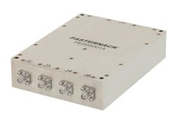 4路高功率宽带合成器，1 GHz至6 GHz，额定功率100瓦，SMA