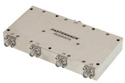 4路高功率宽带合成器，2 GHz至6 GHz，额定功率100瓦，SMA