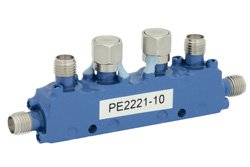 Dual Directional 10 dB SMA Coupler From 4 GHz to 8 GHz Rated to 10 Watts