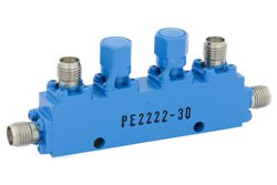 Dual Directional 30 dB SMA Coupler From 7 GHz to 12.4 GHz Rated To 50 Watts