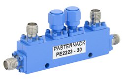 Dual Directional 30 dB SMA Coupler to 16 GHz Rated to 50 Watts