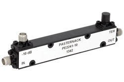 Directional 10 dB SMA Coupler From 800 MHz to 2.5 GHz Rated To 50 Watts
