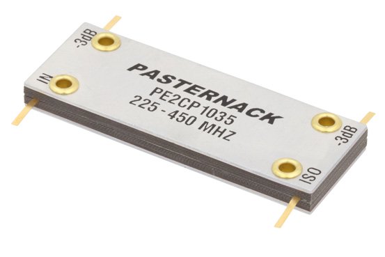 90 Degree Drop-In Hybrid Coupler From 225 MHz to 450 MHz Rated to 400 Watts