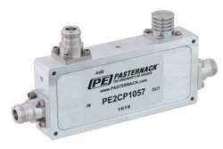 Low PIM Directional 6 dB N Coupler To 2.7 GHz Rated to 200 Watts