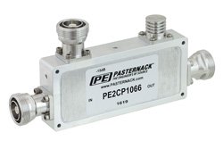 Low PIM Directional 15 dB 7/16 DIN Coupler To 2.7 GHz Rated to 200 Watts