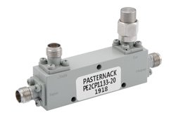 20 dB 2.92mm 定向耦合器，2 GHz ~ 40 GHz ，额定功率为 30 瓦