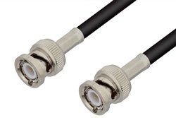 BNC Male to BNC Male Cable Using RG58 Coax , LF Solder