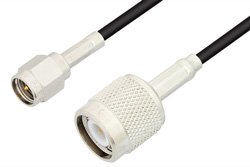 SMA Male to TNC Male Cable 60 Inch Length Using RG174 Coax, RoHS
