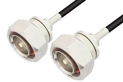 7/16 DIN Male to 7/16 DIN Male Cable Using RG58 Coax, RoHS