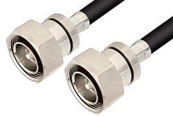 7/16 DIN Male to 7/16 DIN Male Cable 36 Inch Length Using RG214 Coax