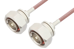 7/16 DIN Male to 7/16 DIN Male Cable 60 Inch Length Using RG142 Coax, RoHS