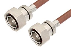 7/16 DIN Male to 7/16 DIN Male Cable 24 Inch Length Using RG393 Coax