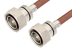 7/16 DIN Male to 7/16 DIN Male Cable 72 Inch Length Using RG393 Coax