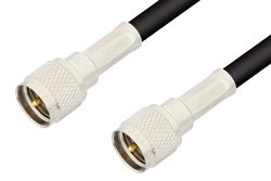 Mini UHF Male to Mini UHF Male Cable 36 Inch Length Using RG223 Coax